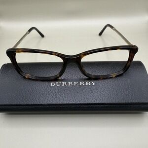Burberry B 2120‎ 3001 Eyeglasses & Case Brown  Tortoise Temples 53mm READ